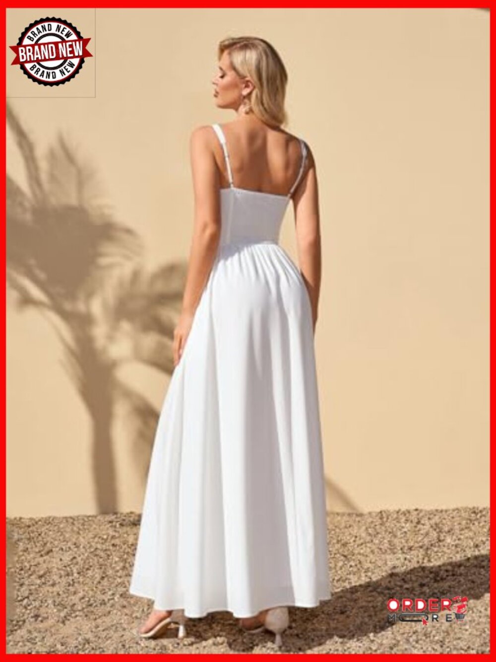 Floral Lace Corset Maxi Dress Smocked Ruched Wedding Guest Dress with Pockets - Picture 5 of 7